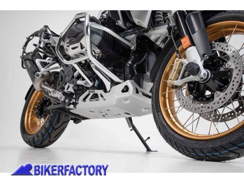 BikerFactory Paracoppa paramotore protezione sottoscocca SW Motech in alluminio colore argento per BMW R 1250 GS Style Rallye MSS 07 904 10002 S 1048769