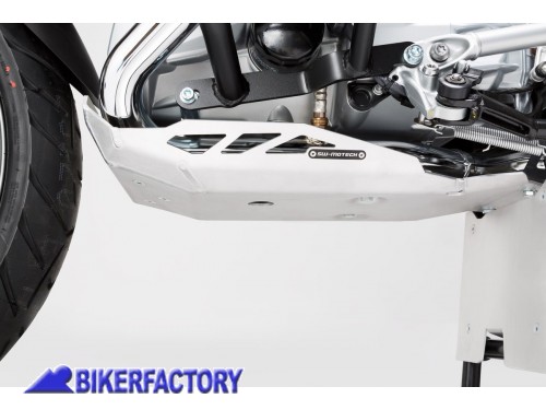 BikerFactory Paracoppa paramotore protezione sottoscocca SW Motech in alluminio colore argento x BMW R 1200 GS LC Adventure Rallye MSS 07 781 10001 S 1024380