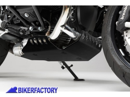 BikerFactory Paracoppa paramotore protezione sottoscocca SW Motech in alluminio colore nero per BMW R nineT Scrambler Pure Racer Urban G S 5 MSS 07 512 10000 B 1044914
