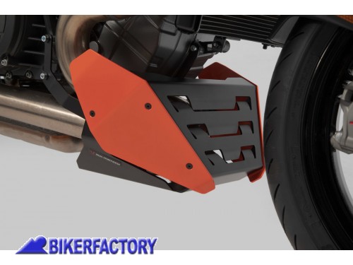 BikerFactory Spoiler frontale paracoppa paramotore protezione sottoscocca SW Motech in alluminio per KTM 1290 Super Duke R MSS 04 915 10000 1044626