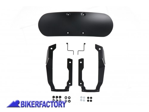 BikerFactory Kit parafango anteriore SW Motech colore nero per Honda CB650R 18 in poi KFS 01 529 10000 B 1046775