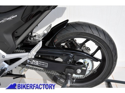BikerFactory Parafango posteriore ERMAX grezzo non verniciato per Honda NC 700 X 12 13 ER01 730100127 1019806