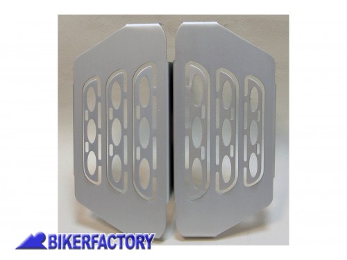 BikerFactory Kit griglie protezione radiatore dx sx colore ARGENTO x BMW R 850 1100 R incluso R850R Restyling dal 2001 in poi BKF 07 2720 1049039