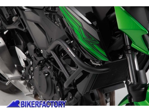 BikerFactory Protezione motore carena paracilindri tubolare SW Motech nero x Kawasaki Z400 SBL 08 923 10000 B 1042456