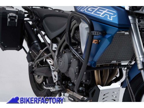 BikerFactory Protezione motore carena paracilindri tubolare SW Motech per TRIUMPH Tiger 800 XC XCa XCx XR XRx XRT SBL 11 553 10001 B 1032140
