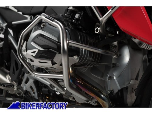 BikerFactory Protezione motore carena paracilindri tubolare in acciaio SW Motech per BMW R 1200 GS LC Rallye 16 in poi SBL 07 783 10100 1032356
