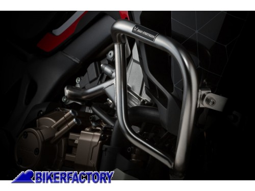 BikerFactory Protezione motore carena paracilindri tubolare inferiore in acciaio SW Motech per HONDA CRF1000L Africa Twin SBL 01 622 10100 1036360
