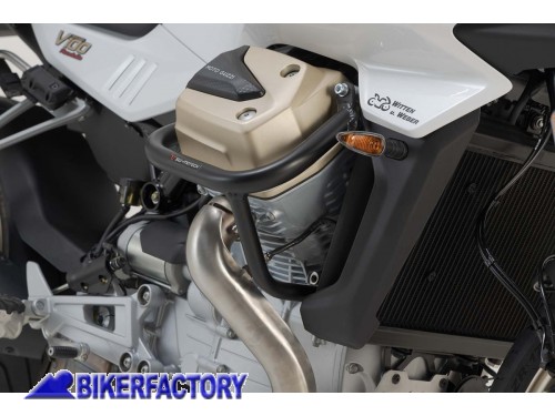 BikerFactory Protezione motore paracilindri tubolare SW Motech x Moto Guzzi V100 Mandello S 22 in poi SBL 17 038 10000 B 1048499