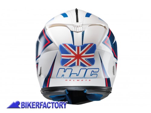 BikerFactory Adesivo Protezione casco conducente passeggero bandiera UK silicone 5 mm OXF 00 OX527 1029379