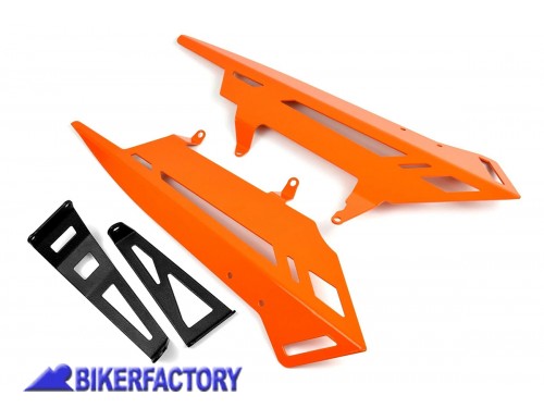 BikerFactory Protezione laterale copertura scarichi dx sx Pyramid colore arancio per KTM 1290 Superduke R PY04 29900D 1045341