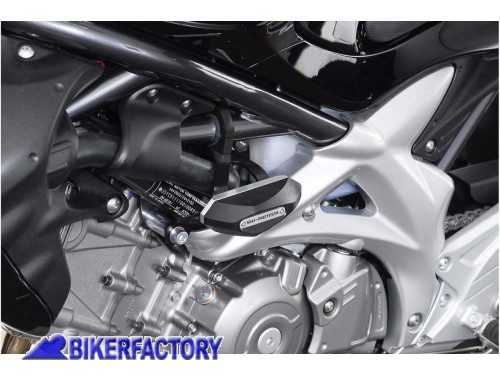 BikerFactory Tamponi paratelaio salva carena SW Motech x SUZUKI SFV 650 Gladius SV 650 ABS SV 650 X STP 05 590 10000 B 1000859