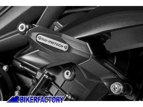 BikerFactory Tamponi paratelaio salva motore SW Motech x TRIUMPH Street Triple STP 11 590 10400 B 1024253