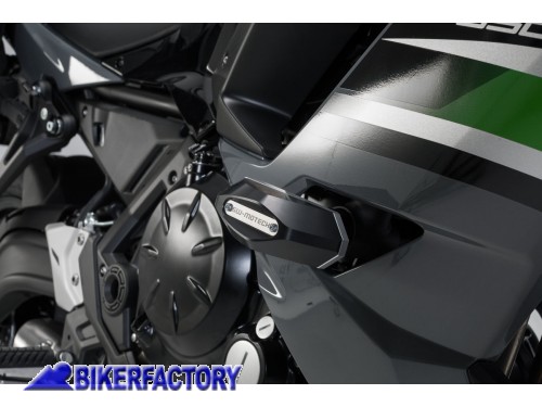 BikerFactory Tamponi paratelaio salva motore salva carena SW Motech per KAWASAKI Ninja 650 STP 08 590 11401 B 1038923