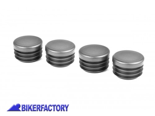 BikerFactory Kit tappi telai laterali e protezioni tubolari originali BMW PYRAMID in ABS colore nero opaco per BMW R 1200 GS PY07 089406 1039625