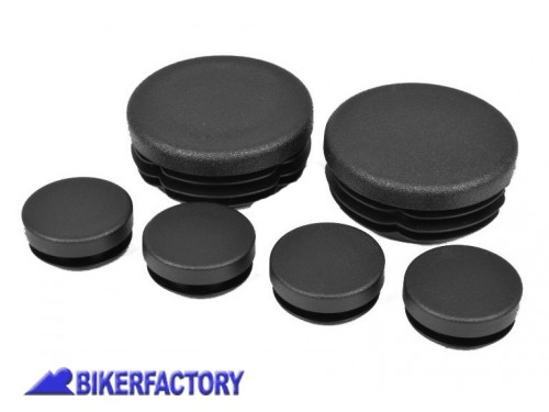 BikerFactory Kit tappi telaio PYRAMID in ABS colore nero opaco per KAWASAKI Z900RS Colore nero opaco PY08 089301 1039221
