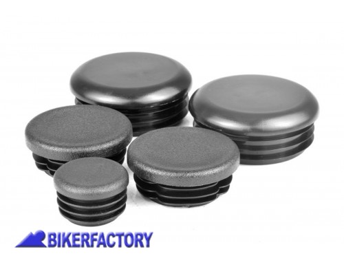 BikerFactory Kit tappi telaioo PYRAMID in ABS colore nero opaco per BMW R 1200 RT LC R 1250 RT PY07 089405 1039573