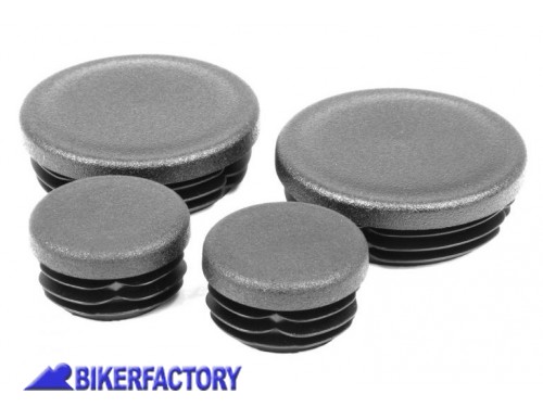 BikerFactory Kit tappi telaioo PYRAMID in ABS colore nero opaco per KAWASAKI Z900 PY08 089302 1039220