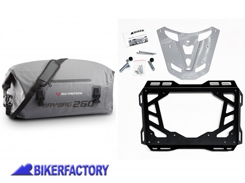 BikerFactory Kit Borsa SW Motech DRYBAG 260 portapacchi e estensione per BMW R1200R BKF 07 8617 30200 1048960
