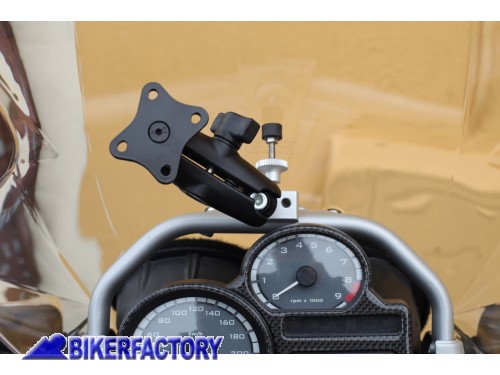 BikerFactory Kit Supporto GPS per aggancio a staffa cupolino BKF 07 6048K 1043032