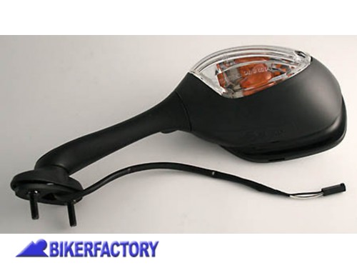 BikerFactory Specchietto retrovisore di ricambio lato sinistro per SUZSUKI GSX R 1000 PW 05 301 338 1027354