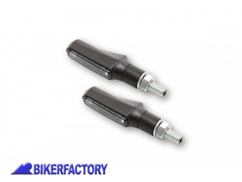 BikerFactory Coppia frecce fari posteriori a LED mod SHORTY FIN Prodotto generico non specifico per questo modello di moto PW 00 254 075 1041107