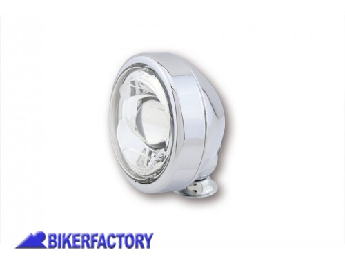 BikerFactory Faro LED anabbagliante SHIN YO %C3%9810 2 cm colore cromato Prodotto generico non specifico per questo modello di moto PW 00 223 459 1037820