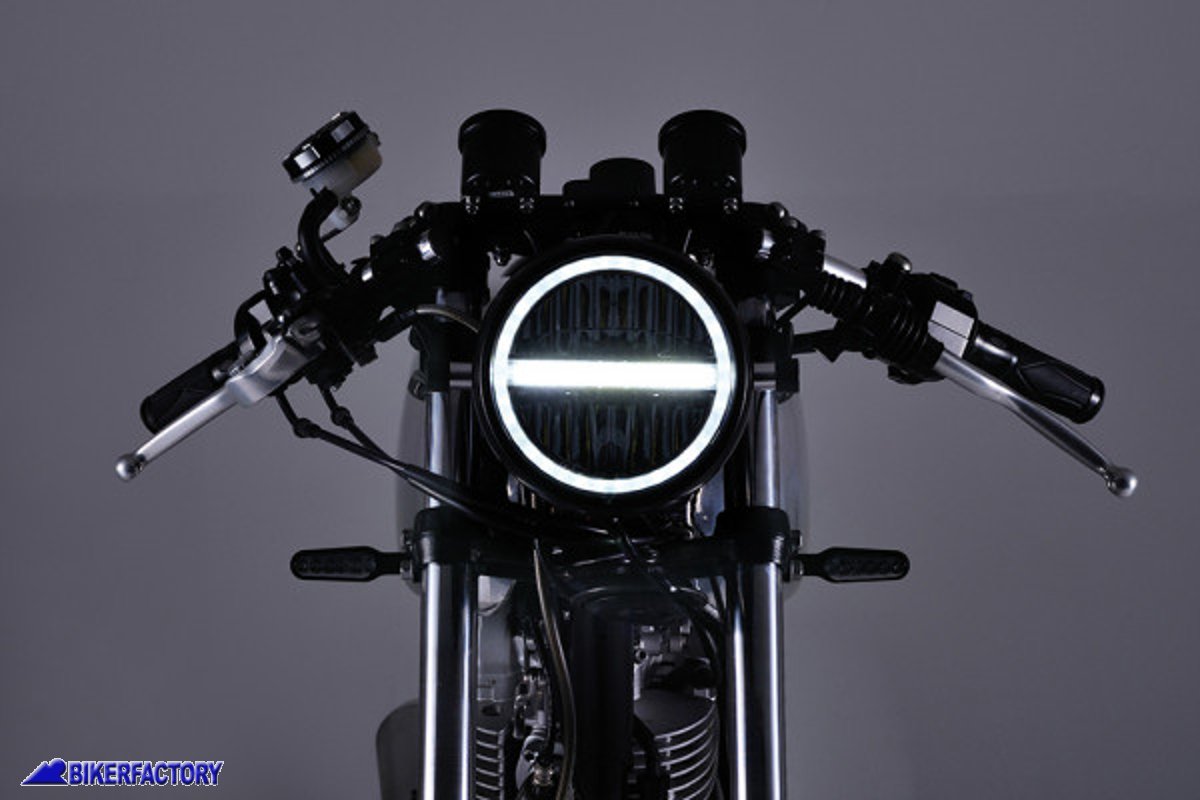 Faro LED anteriore DAYTONA modello NEOVINTAGE 3/4 inch con alloggiamento  per tachimetro/contagiri Velona colore cromo Prodotto generico non  specifico per questo modello di Prodotto generico non specifico per questo  modello di moto