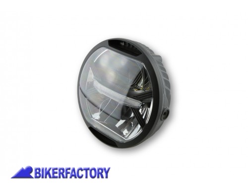 BikerFactory Faro LED anteriore modello KOSO con pi%C3%B9 opzioni di aggancio colore nero Prodotto generico non specifico per questo modello di moto PW 00 223 200 1038993