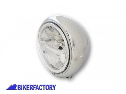 BikerFactory Faro a LED modello HD STYLE TYPE 4 %C3%98 178 mm colore cromato Prodotto generico non specifico per questo modello di moto PW 00 223 154 1040868