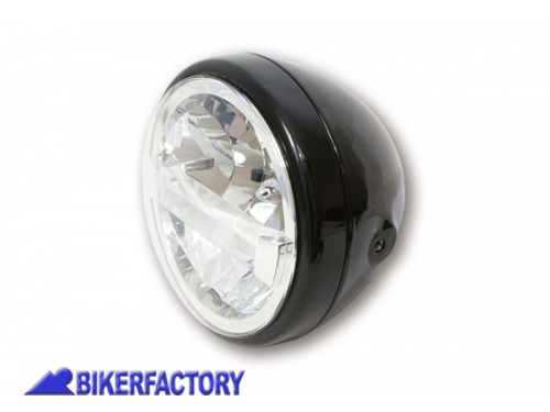 BikerFactory Faro a LED modello RENO TYPE 4 %C3%98 178 mm colore nero Prodotto generico non specifico per questo modello di moto PW 00 223 153 1040867