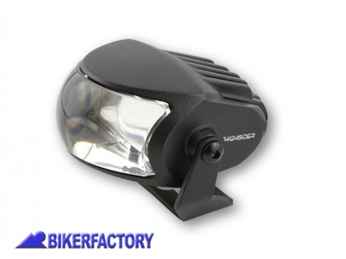 BikerFactory Faro abbagliante LED HIGHSIDER COMET HIGH ovale colore nero Prodotto generico non specifico per questo modello di moto PW 00 223 452 1039819