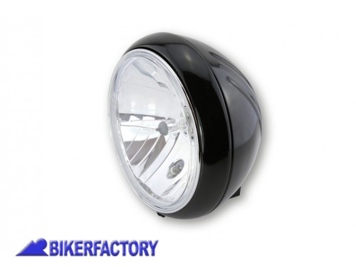 BikerFactory Faro anteriore SHIN YO %C3%9817 8 cm modello YUMA 1 colore nero lucido Prodotto generico non specifico per questo modello di moto PW 00 223 172 1037803