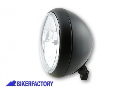 BikerFactory Faro anteriore SHIN YO %C3%9817 8 cm modello YUMA 2 colore nero opaco Prodotto generico non specifico per questo modello di moto PW 00 223 212 1038989