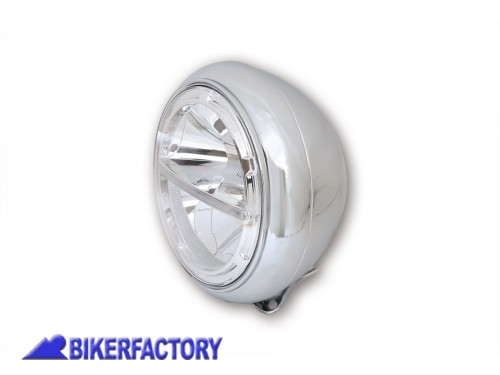 BikerFactory Faro anteriore rotondo a LED modello VOYAGE HD %C3%98 178 mm con aggancio inferiore Prodotto generico non specifico per questo modello di moto 1032437