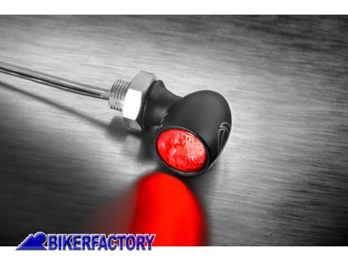 BikerFactory Faro posteriore a LED Kellermann modello Bullet Atto montaggio orizzontale colore corpo nero lente trasparente Prodotto generico non specifico per questo modello di moto PW 00 200 273 1041193