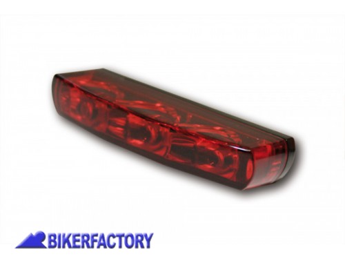 BikerFactory Faro posteriore a LED modello CRYSTAL vetro rosso Prodotto generico non specifico per questo modello di moto PW 00 255 007 1041133
