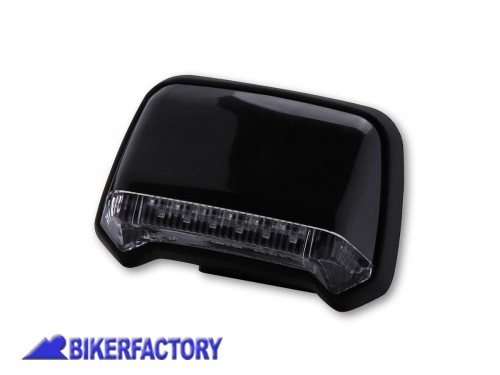 BikerFactory Faro posteriore a LED modello FENDER corpo nero e vetro trasparente Prodotto generico non specifico per questo modello di moto PW 00 255 075 1047501