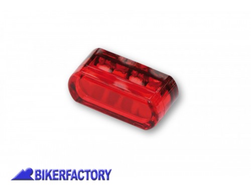 BikerFactory Faro posteriore a LED modello MODUL 1 vetro rosso Prodotto generico non specifico per questo modello di moto PW 00 255 148 1041146