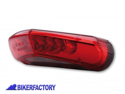 BikerFactory Faro posteriore a LED modello SHIN YO ROSSO Prodotto generico non specifico per questo modello di moto PW 00 255 676 1047478