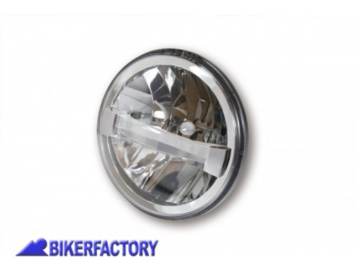 BikerFactory Inserto faro a LED mod HIGHSIDER %C3%9817 8 cm TYPE 4 Riflettore interno cromato Prodotto generico non specifico per questo modello di moto PW 00 226 018 1040870