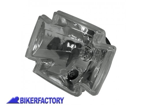BikerFactory Inserto per faro GHOTIC 167x107 mm con vetro trasparente lampada H4 Prodotto generico non specifico per questo modello di moto PW 00 226 195 1031035