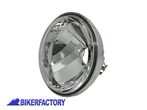 BikerFactory Inserto per faro rotondo %C3%98 100 mm con vetro trasparente liscio lampada HS1 Prodotto generico non specifico per questo modello di moto PW 00 226 097 1031014