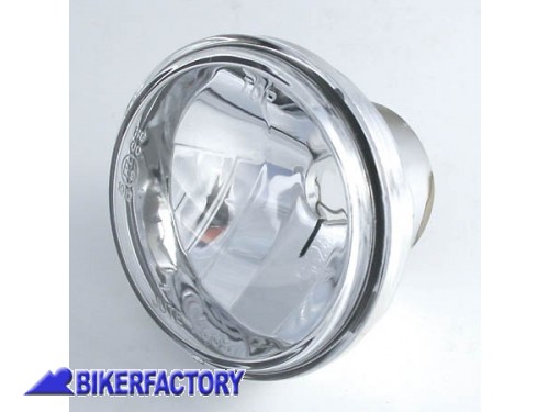 BikerFactory Inserto per faro rotondo %C3%98 90 mm con vetro trasparente mod ARIZONA lampada H7 Prodotto generico non specifico per questo modello di moto PW 00 226 093 1031012