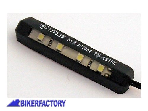 BikerFactory Luce targa a LED flessibile con pellicola autoadesiva Prodotto generico non specifico per questo modello di moto PW 00 256 045 1031317