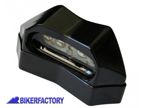 BikerFactory Luce targa universale a 4 LED in alluminio Prodotto generico non specifico per questo modello di moto PW 00 256 007 1031290