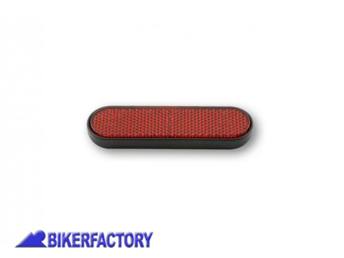 BikerFactory Catarifrangente ovale per forche posteriori fissaggio autoadesivo colore rosso PW 00 259 198 1037861