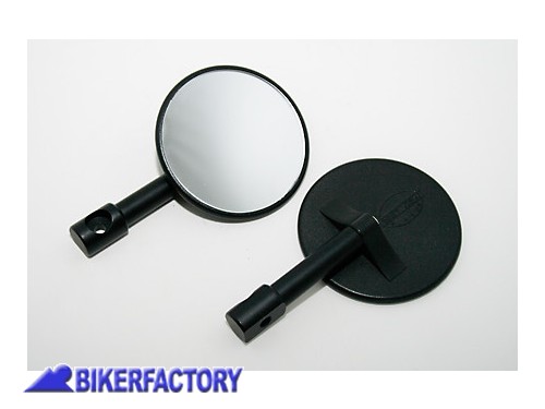 BikerFactory Coppia specchietti retrovisori Dx Sx mod MINI nero Prodotto generico non specifico per questo modello di moto PW 00 301 071 1028291