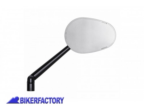 BikerFactory Specchietto retrovisore MOTOGADGET mod M VIEW CLUB ovale nero Prodotto generico non specifico per questo modello di moto PW 00 301 665 1040956