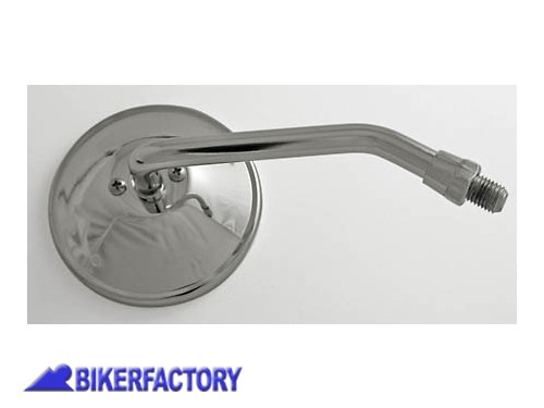 BikerFactory Specchietto retrovisore destro mod CHOPPER rotondo cromato Prodotto generico non specifico per questo modello di moto PW 00 302 254 1028406