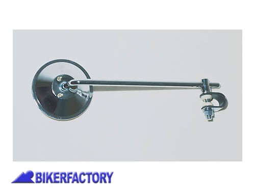 BikerFactory Specchietto retrovisore universale cromato lato sinistro destro Prodotto generico non specifico per questo modello di moto PW 00 301 101 1028389